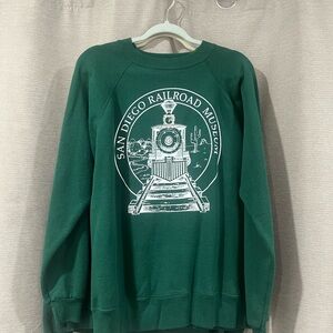 Green San Diego Railroad Museum Sweater